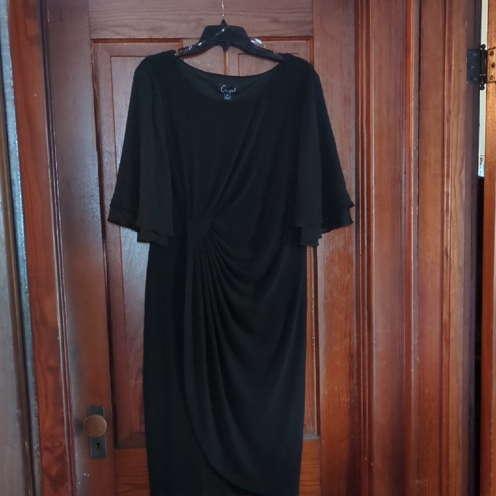 Connected Apparel Black Long Sleeve Dress